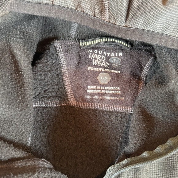 Mountain Hardwear Jacket Womens Medium Black Fleece Polartec Monkey Ski Full Zip - Picture 3 of 9